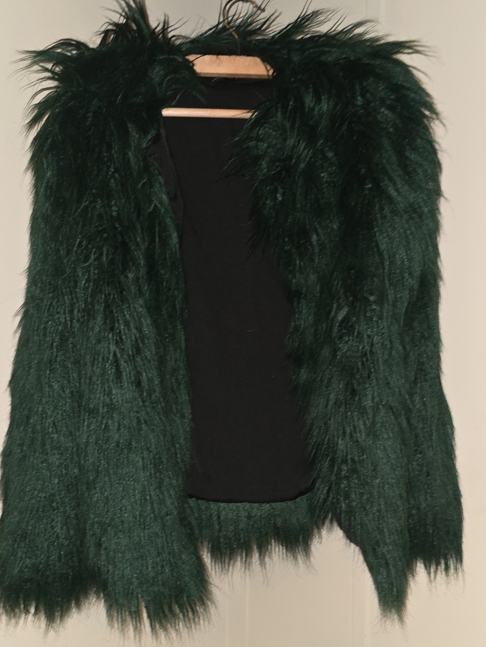 Zara Emerald Green Feather-Trim Top